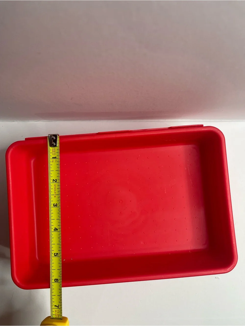 Source Unknown Red Stackable Plastic Organizers - Set of Nesting Bins